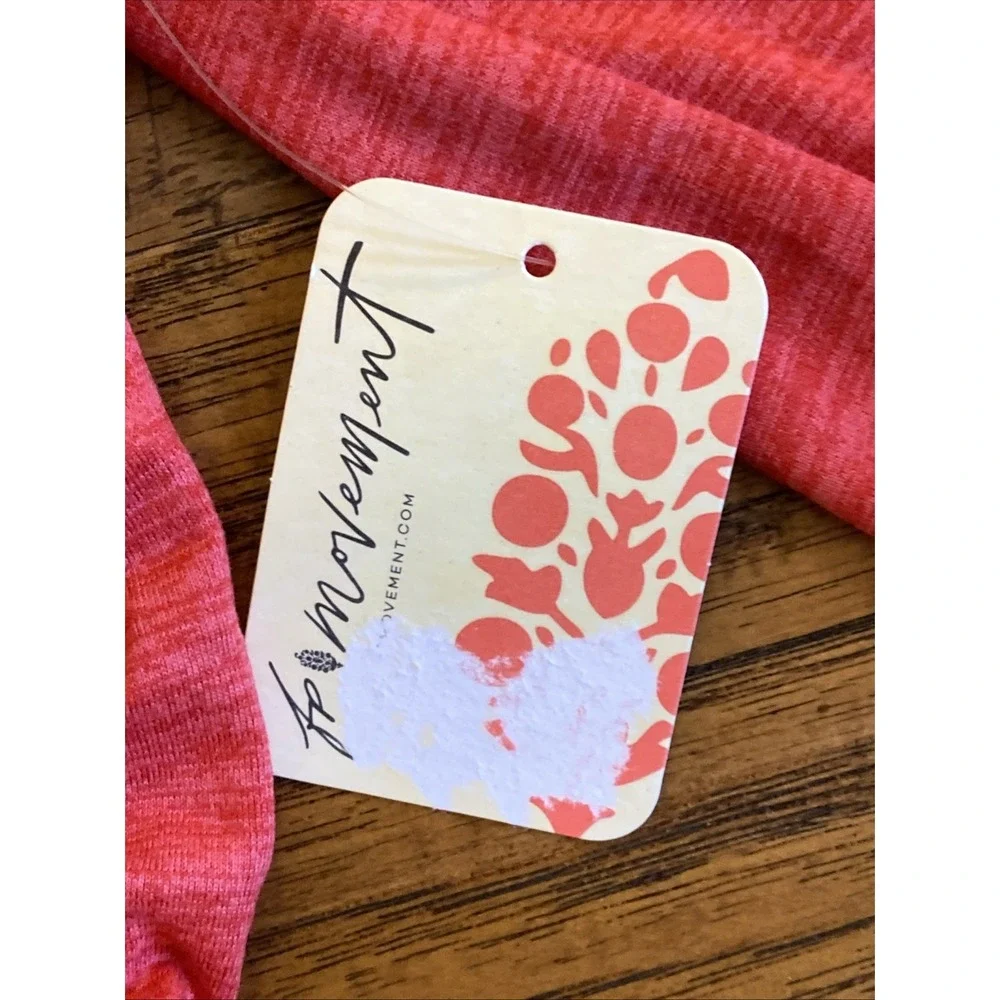 New Free People FP‎ Movement Right On Run Long Sleeve Berry Red Sz Small